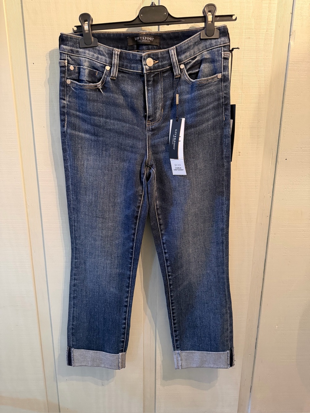 LiverpoolWomen's Dark Blue Cropped Straight Jeans